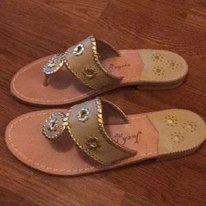 NEW GOLD Jack Rogers Size 9
